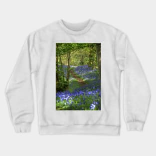 Bluebell wood in Suffolk Crewneck Sweatshirt